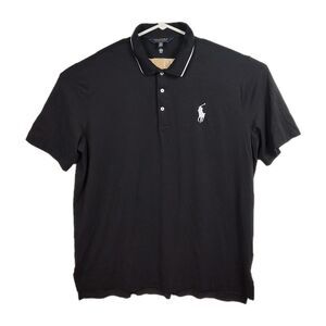Polo Golf Ralph Lauren Big Pony Polo Shirt Men's XXL Black Short Sleeves